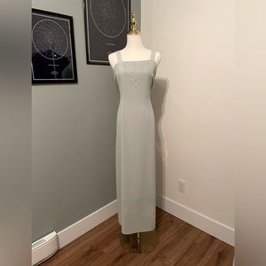 Joseph Ribkoff Vintage Beaded Maxi Dress - Sage Green